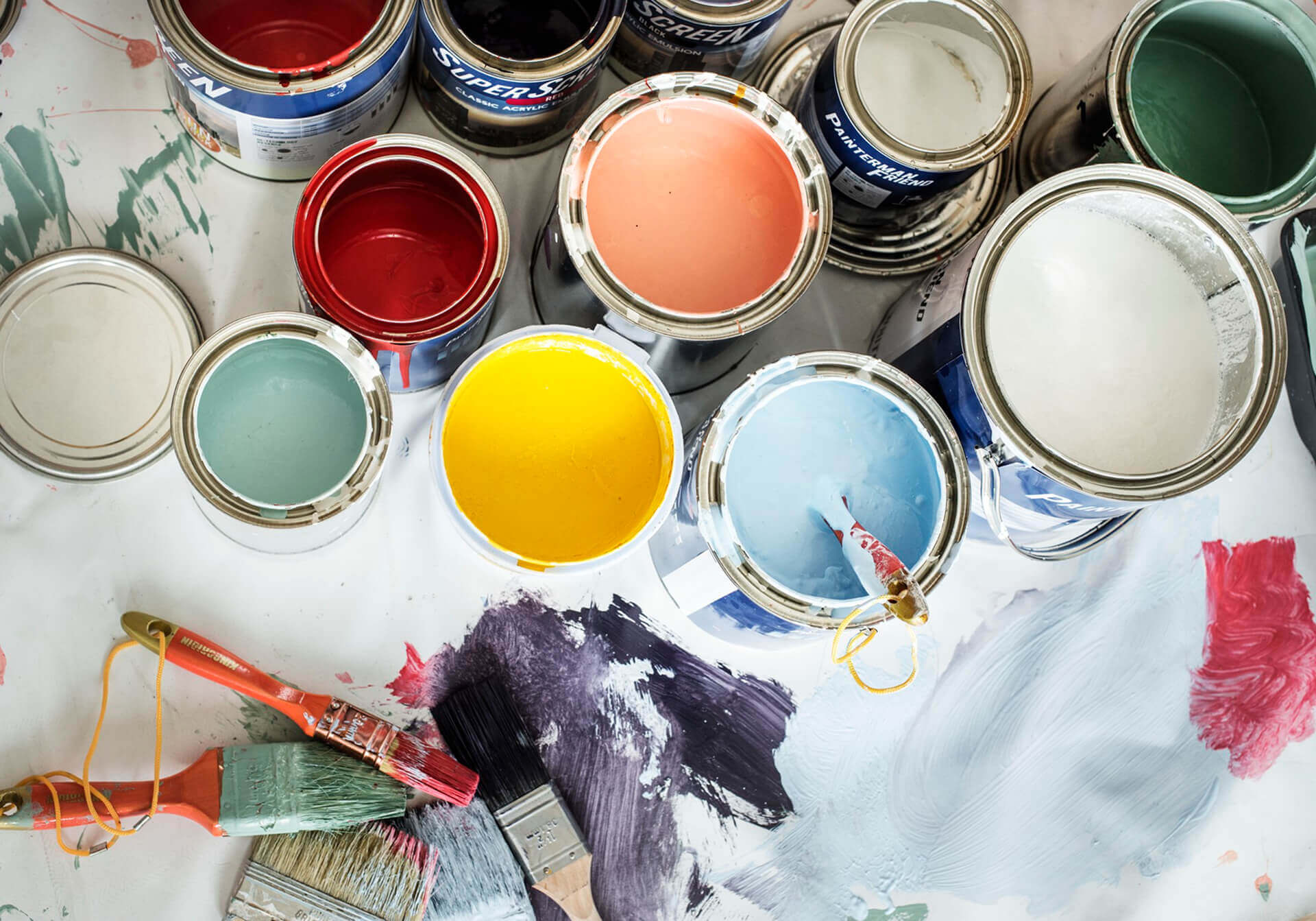 paint cans