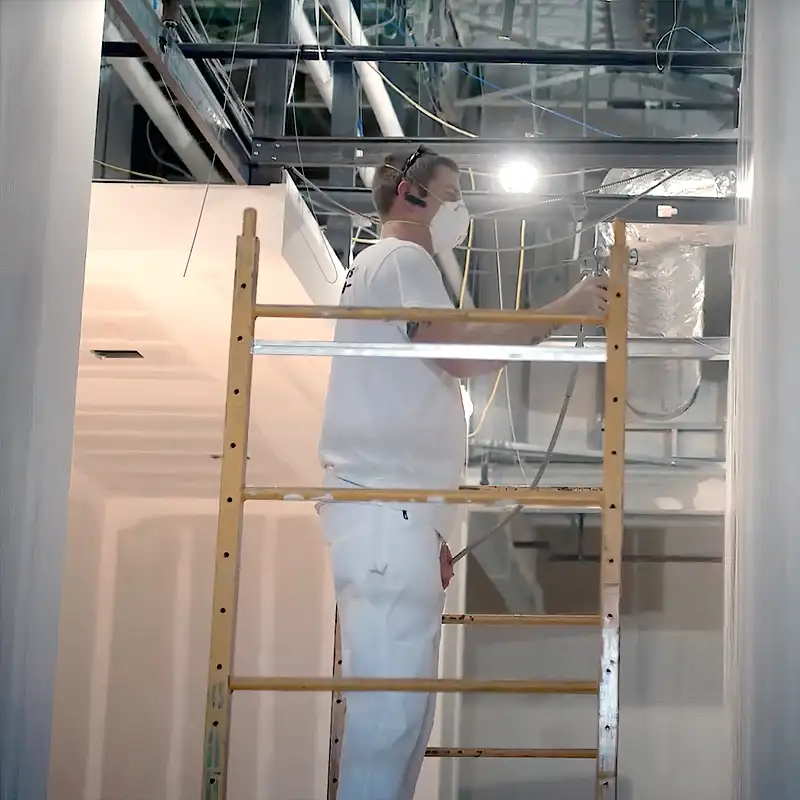 Elevate your business environment with our commercial painting services, delivering tailored solutions that enhance aesthetics, ensure durability, and minimize disruption to your operations.