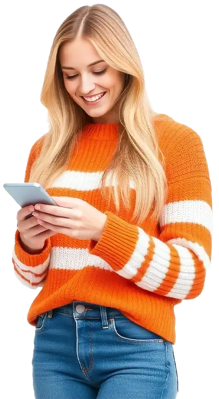 Orange sweater customer writes a review of the paint job