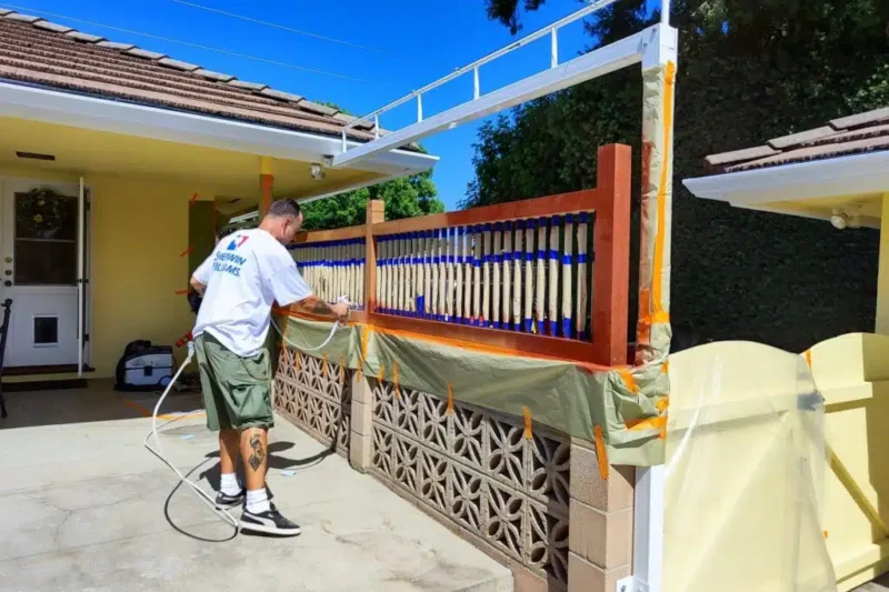 Fence painting los angeles