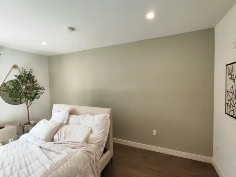 Bedroom Sage Accent Wall Painting