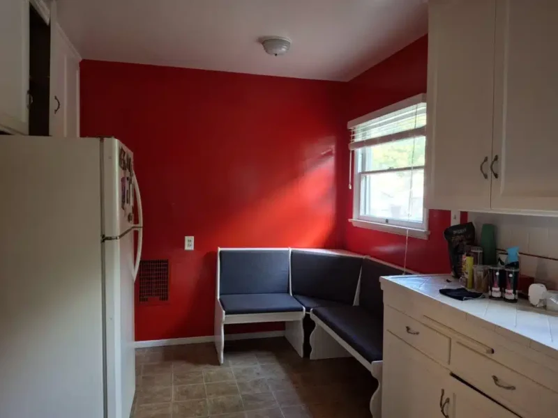 Interior Painting – Red Kitchen