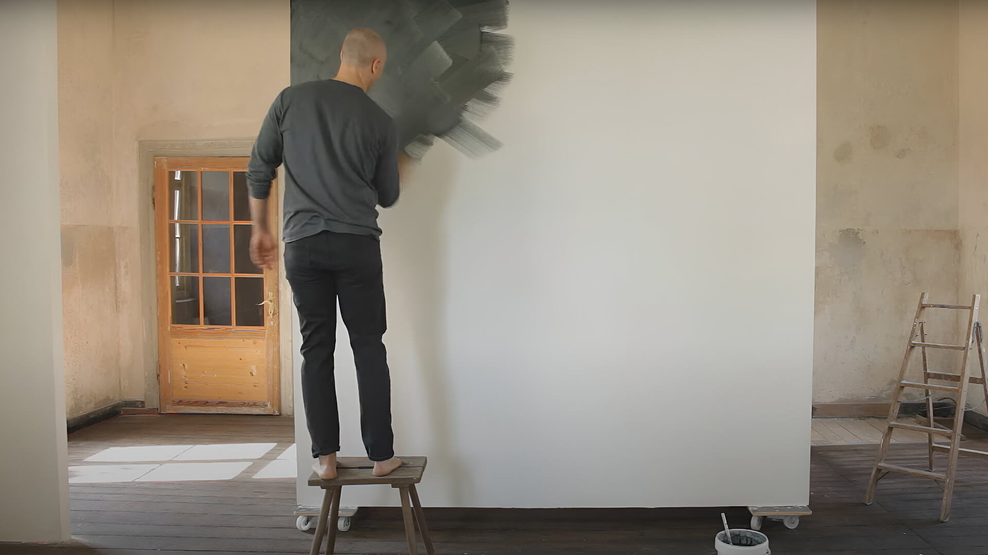Limewash painting