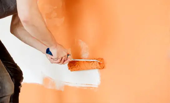 Orange wall painting